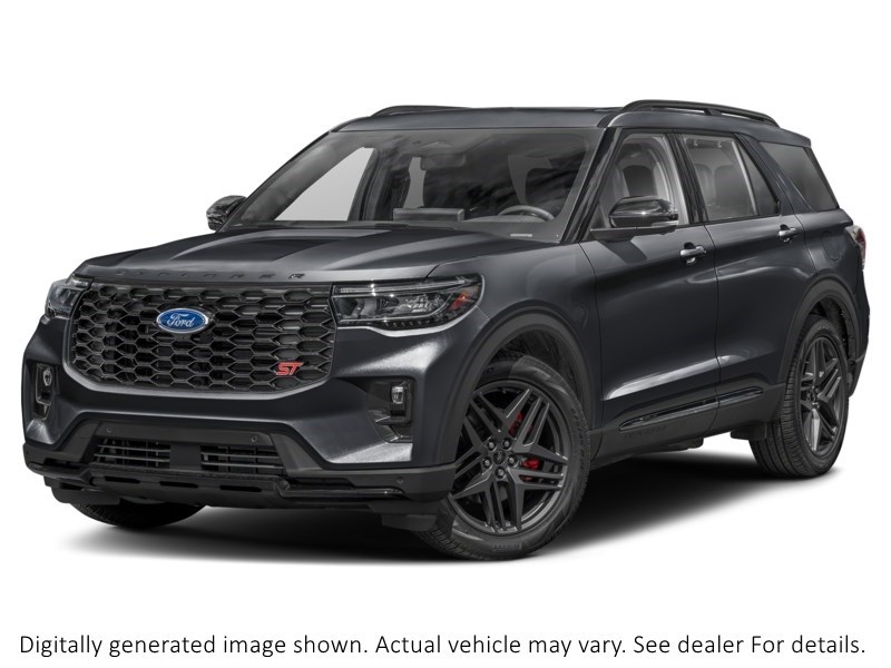 2025 FORD EXPLORER ST 4WD Agate Black Metallic  Shot 1