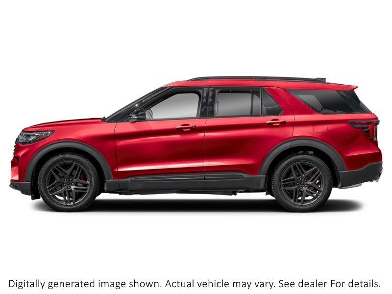 2025 FORD EXPLORER ST 4WD Rapid Red Metallic Tinted Clearcoat  Shot 3
