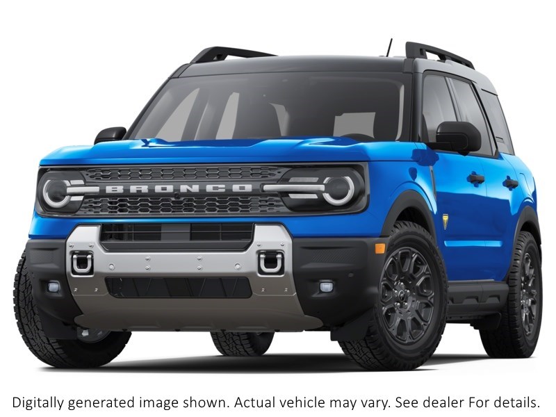 2025 Ford Bronco Sport Badlands | 4X4 | 2.0L | ROOF | TECH PKG Velocity Blue Metallic  Shot 3