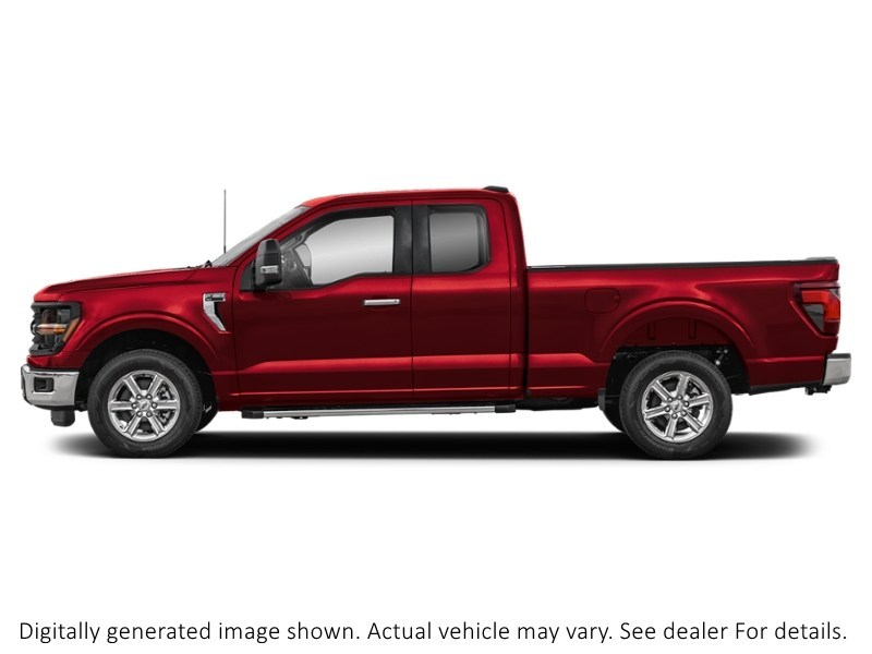 2026 Ford F-150 XLT 4WD Supercab 6.5' Box Ruby Red Metallic Tinted Clearcoat  Shot 3