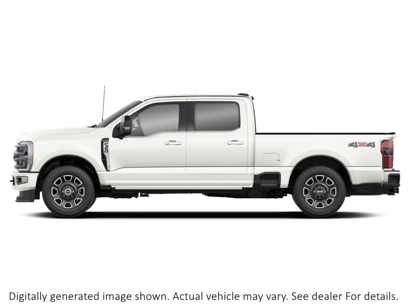 2025 FORD F-350 PLATINUM 4WD CREW CAB 6.75' BOX Star White Metallic Tri-Coat  Shot 2