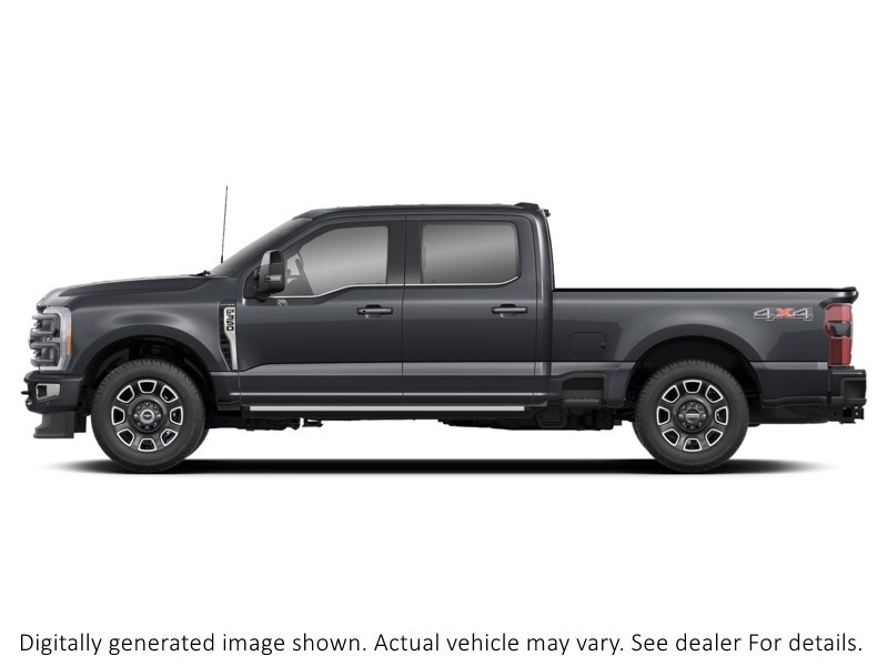 2025 FORD F-350 PLATINUM 4WD CREW CAB 6.75' BOX Agate Black Metallic  Shot 4