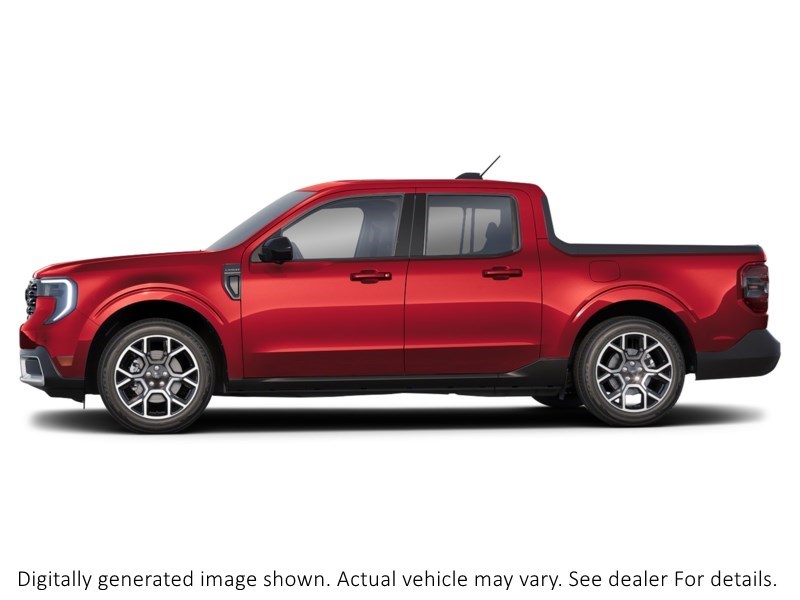 2025 FORD MAVERICK LARIAT AWD SUPERCREW Ruby Red Metallic Tinted Clearcoat  Shot 2